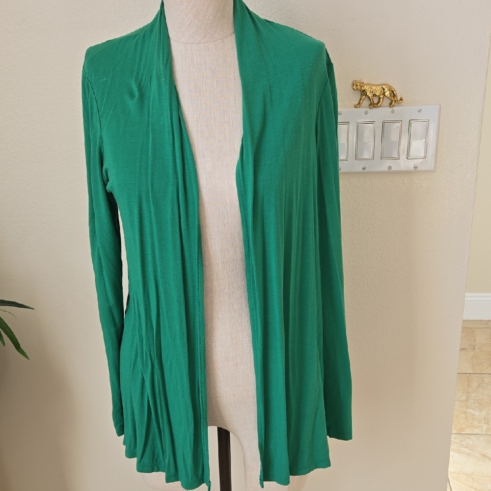 Charter Club Emerald Green Open Cardigan